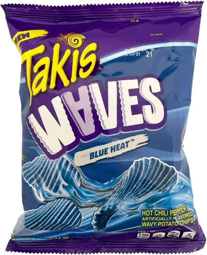 Takis Waves Dragon Blue Heat 71g