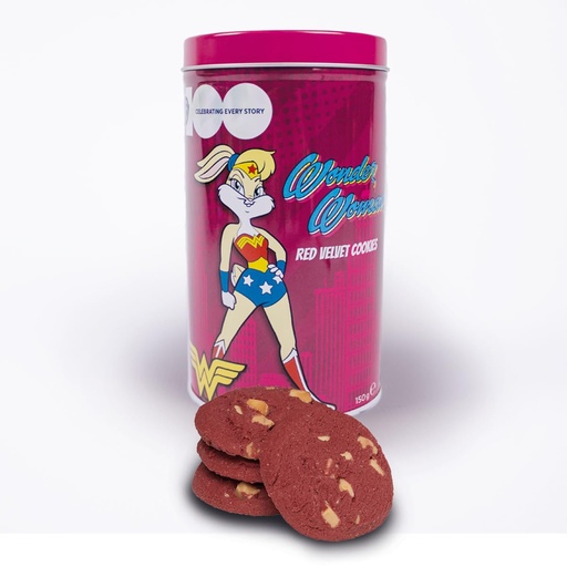 Looney Tunes Lola Wonder Woman Red Velvet Cookies Tin 150g