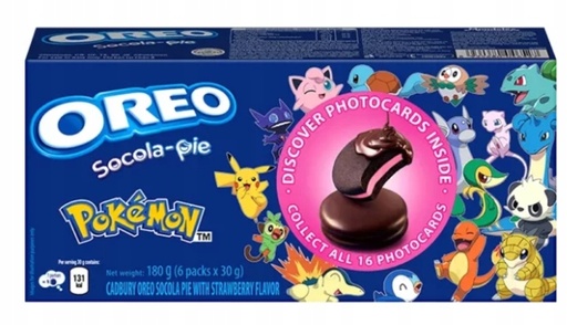 Oreo Cadbury Chocolate Pie Strawberry Pokemon 180g