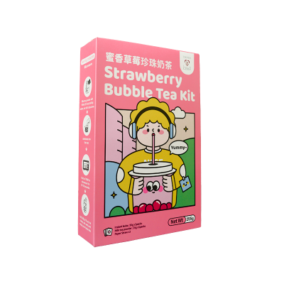Tokimeki Bubble Tea Kit Strawberry 255g