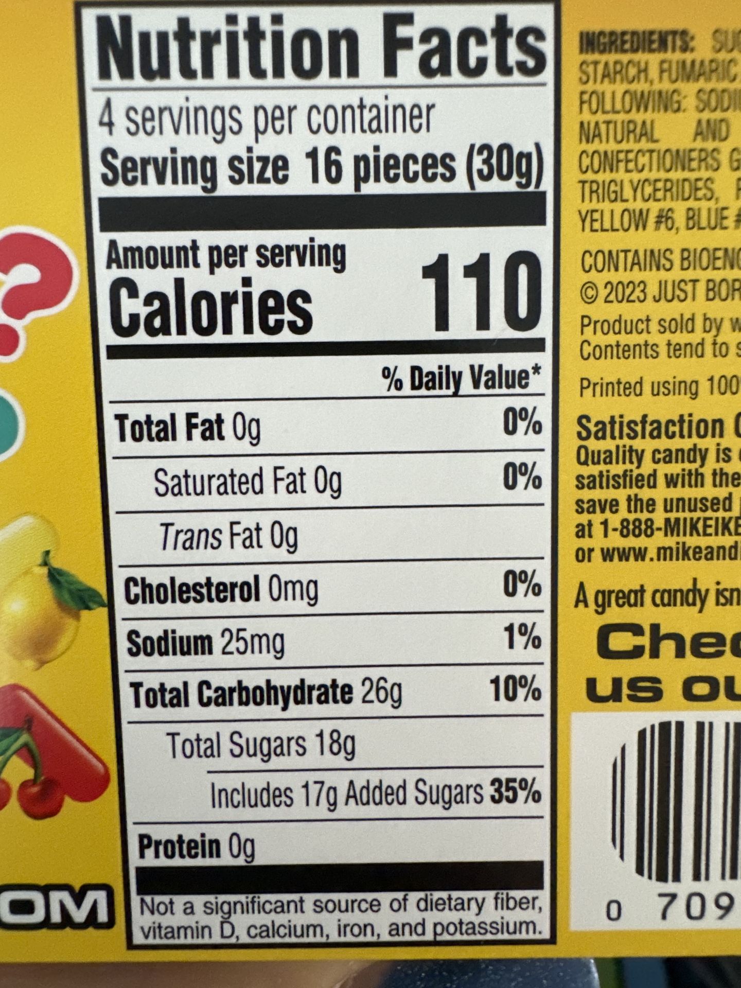 Mike and Ike Mega Mix Sweet or Sour 120g