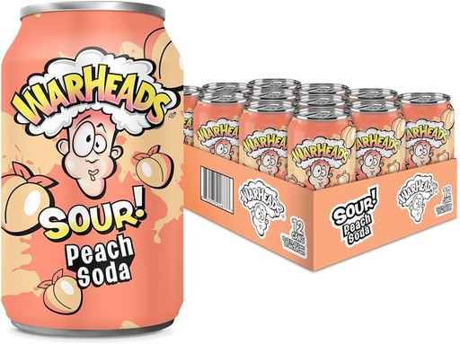 Warheads Soda Peach 330ml