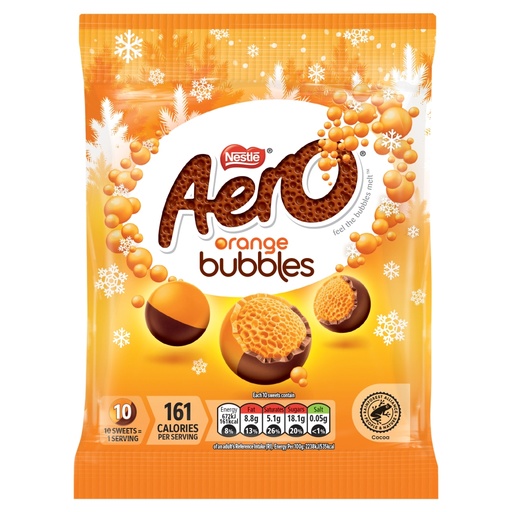 Areo Bubbles Orange Bag 70g