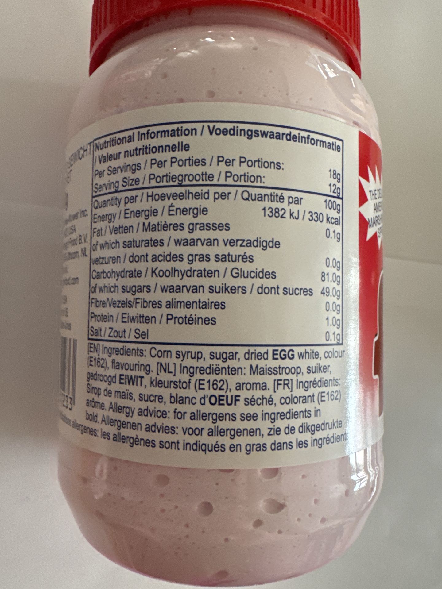 Marshmallow Strawberry Fluff 212g